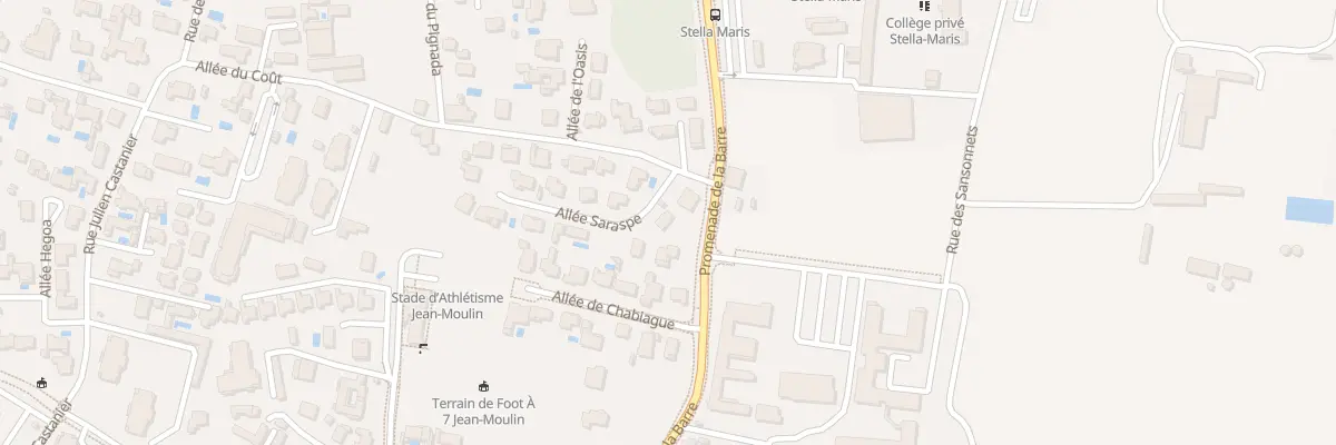 Plan du 3 All Saraspe à Anglet