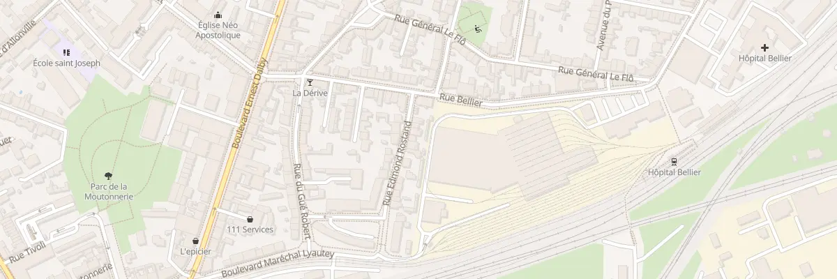 Plan du 11 Rue Edmond Rostand à Nantes