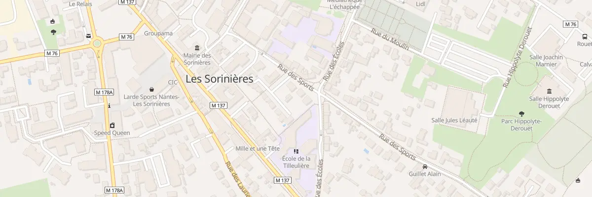 Plan du 16 Rue des Sports aux Sorinières