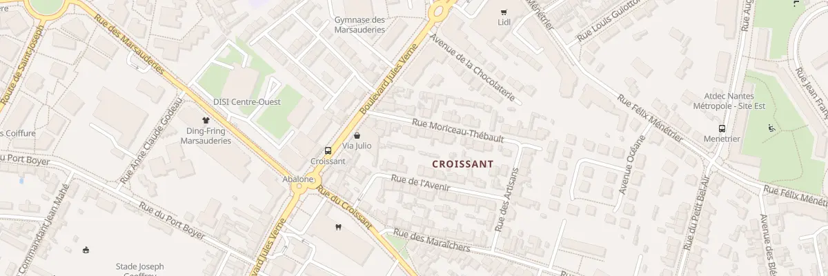 Plan du 21 Rue Moriceau Thébault à Nantes