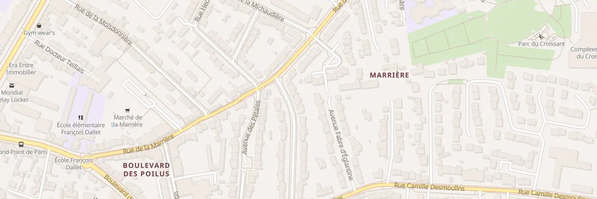Plan du 14 Rue Olivier d’Ormesson à Nantes
