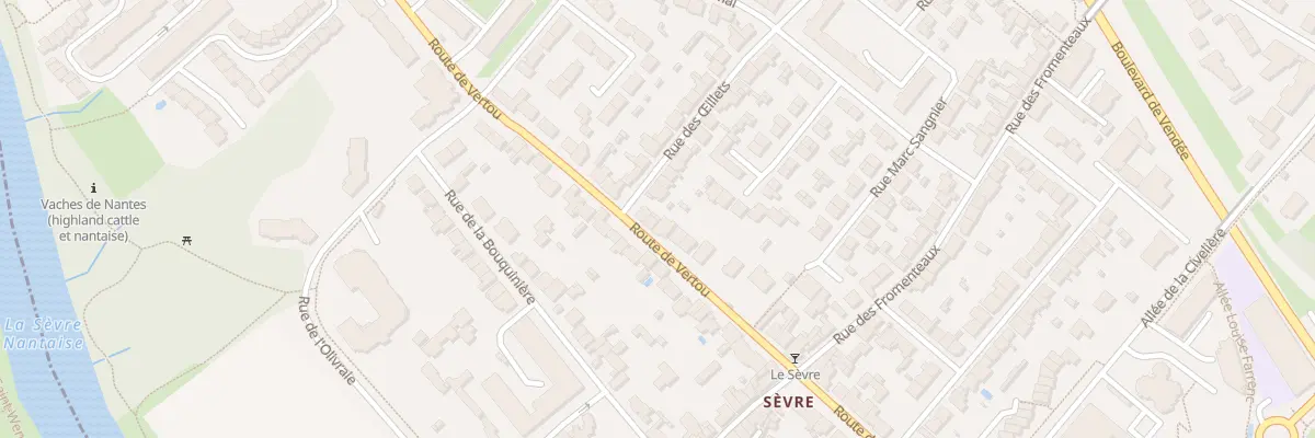 Plan du 113 Rte de Vertou à Nantes