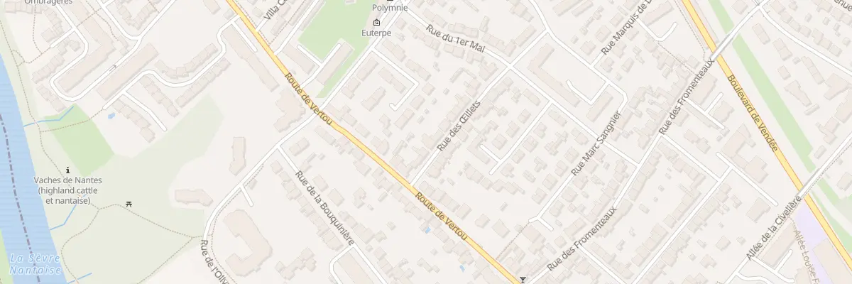 Plan du 18 Rue des Oeillets à Nantes