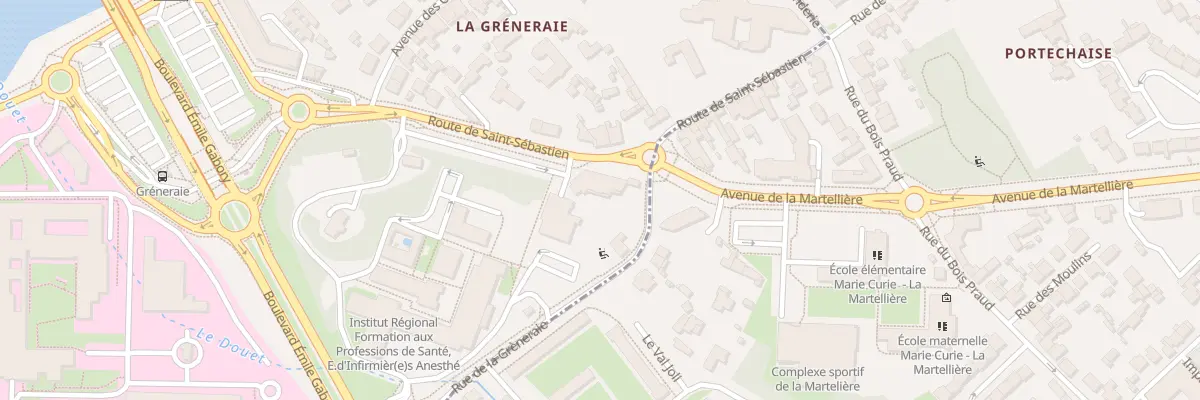Plan du 56 Rte de Saint Sébastien à Nantes