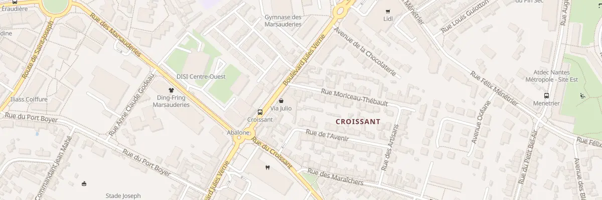 Plan du 29 Rue Moriceau Thébault à Nantes