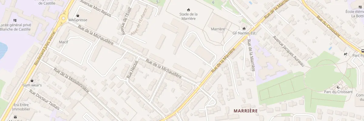 Plan du 61 Rue de la Marrière à Nantes