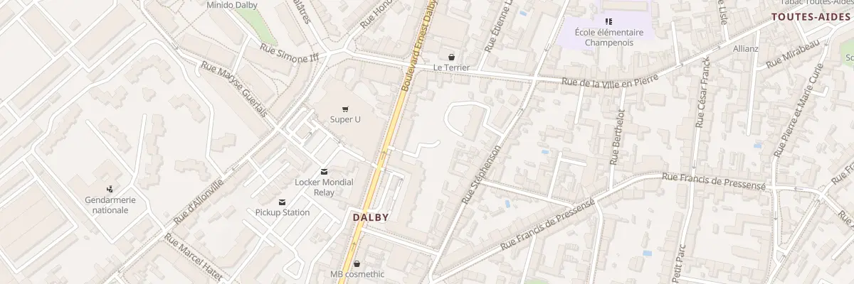 Plan du 49 Bd Ernest Dalby à Nantes