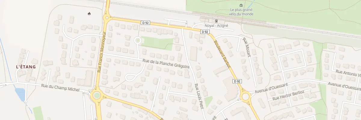 Plan du 10 Rue de la Planche Gregoire à Noyal-sur-Vilaine