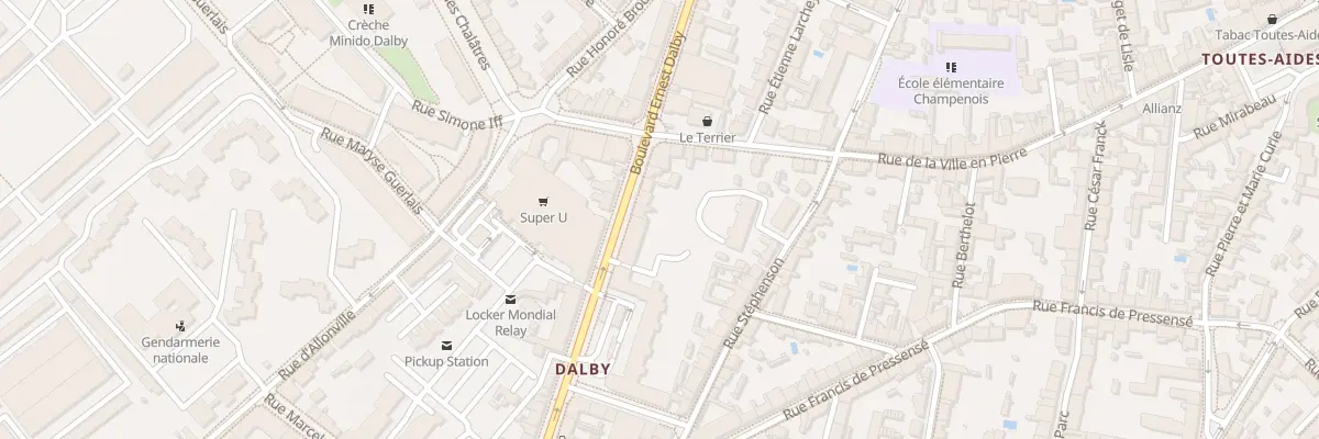Plan du 47 Bd Ernest Dalby à Nantes