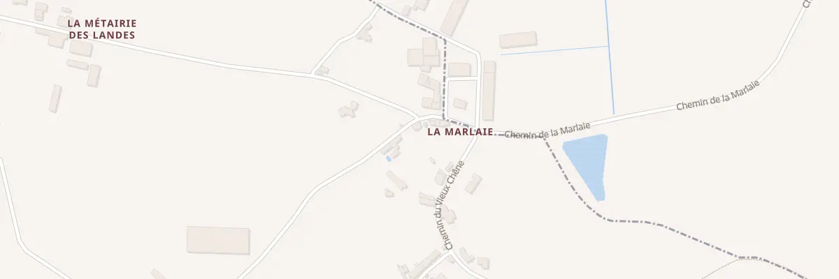 Plan du 6 La Marlaie à Beaufou