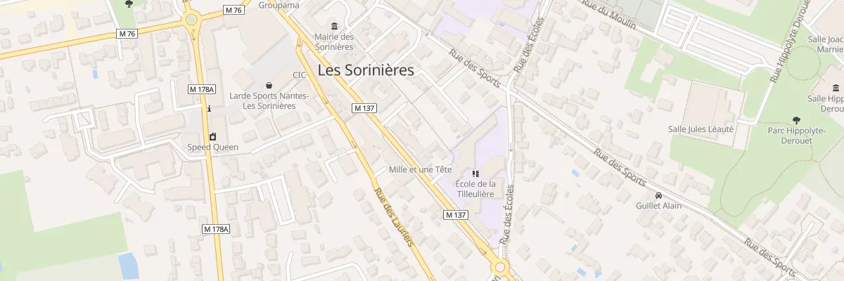 Plan du 73 Rue Georges Clémenceau aux Sorinières