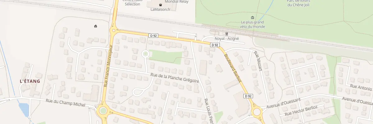 Plan du 6 Rue de la Planche Gregoire à Noyal-sur-Vilaine