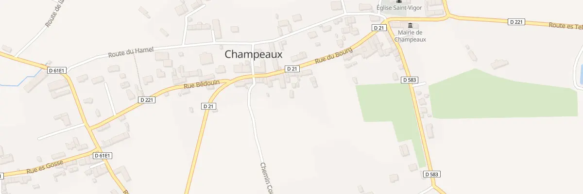 Plan du 52 Rue du Bourg à Champeaux