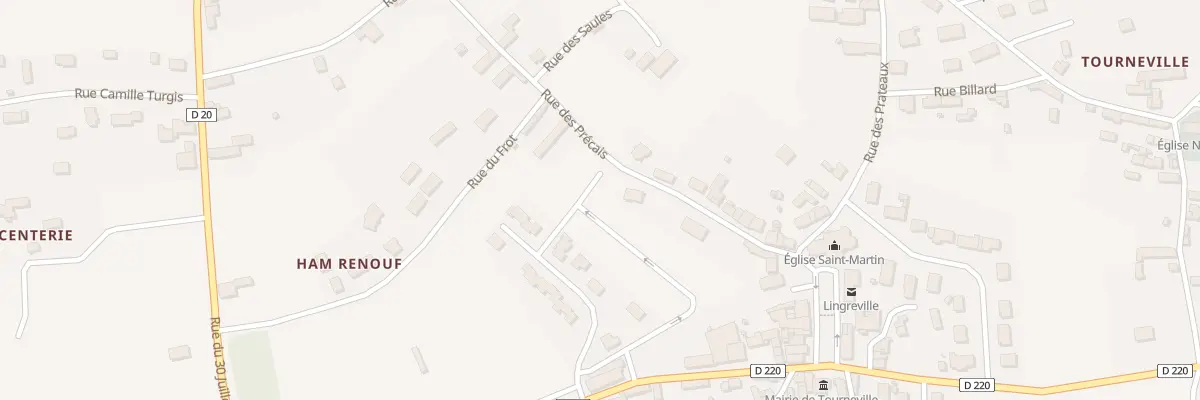 Plan du 16 Rue des Capucines - Lingrevill à Tourneville-sur-Mer