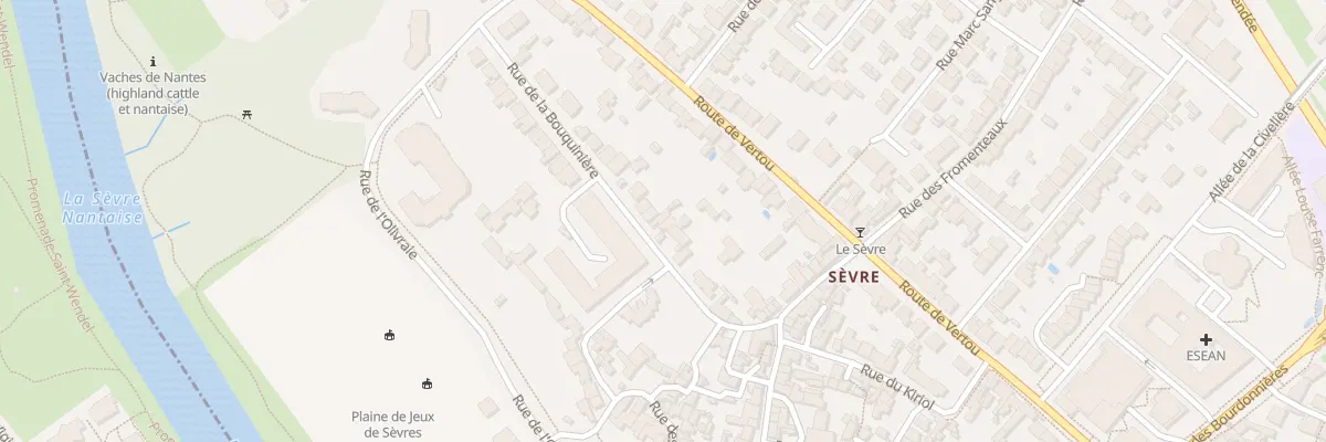 Plan du 29 Rue de la Bouquinière à Nantes