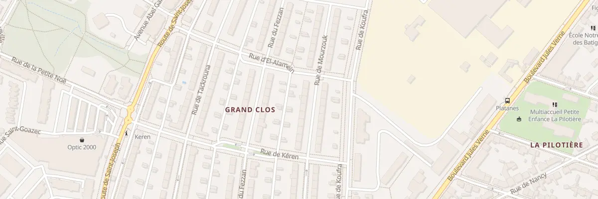 Plan du 25 Rue de Mourzouck à Nantes