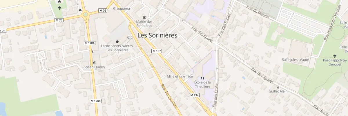 Plan du 67 Rue Georges Clémenceau aux Sorinières