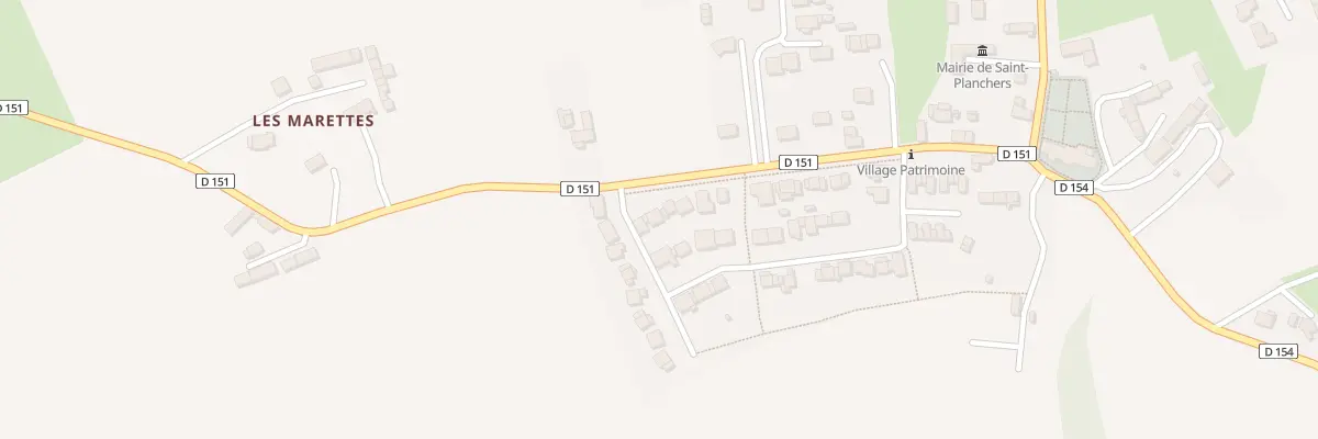Plan du 21 Rue des Trois Chênes à Saint-Planchers