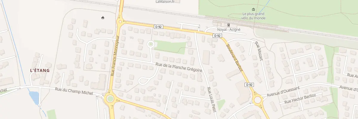 Plan du 14 Rue de la Planche Gregoire à Noyal-sur-Vilaine