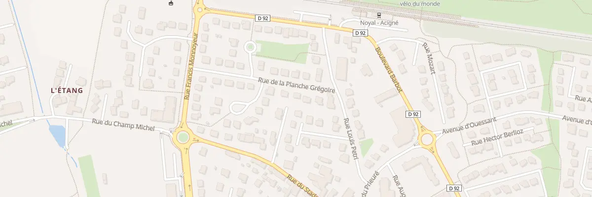Plan du 13 Rue de la Planche Gregoire à Noyal-sur-Vilaine