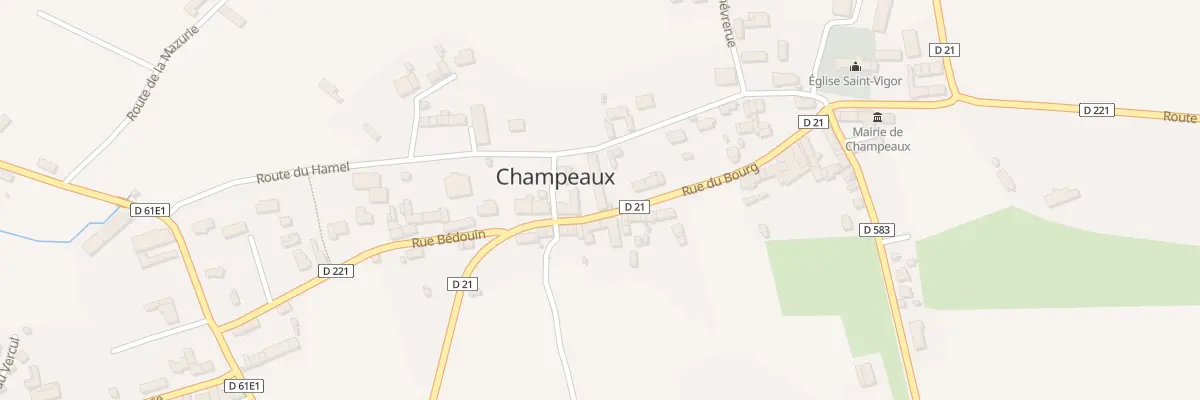 Plan du 21 Rue du Bourg à Champeaux