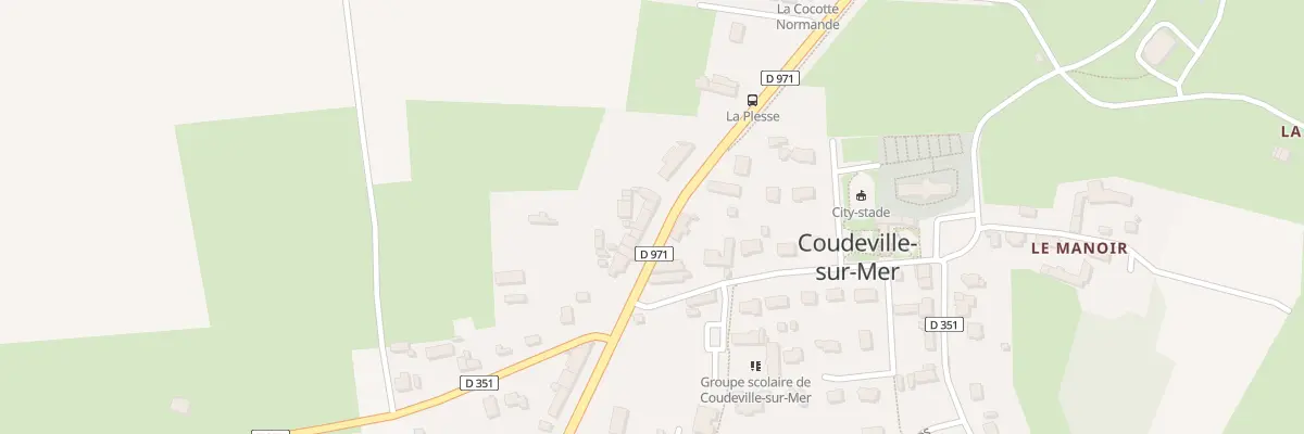 Plan du 15 Rue de la Plesse à Coudeville-sur-Mer