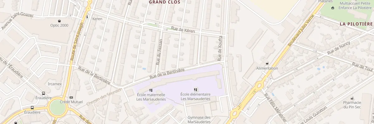 Plan du 1 Rue de Mourzouck à Nantes