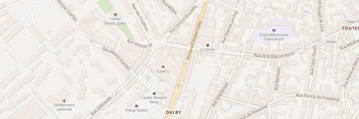 Plan du 58 Bd Ernest Dalby à Nantes