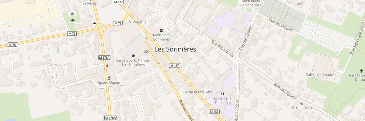 Plan du 65 Rue Georges Clémenceau aux Sorinières