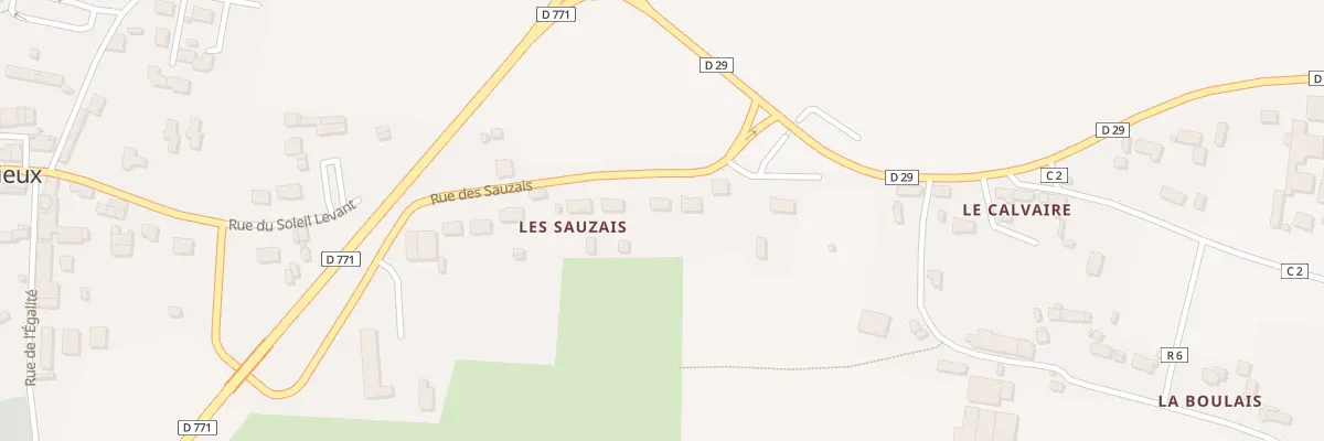 Plan du 50 Rue des Sauzais à Treffieux