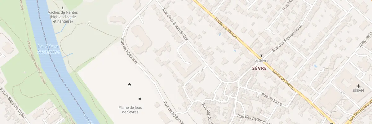 Plan du 28 Rue de la Bouquinière à Nantes