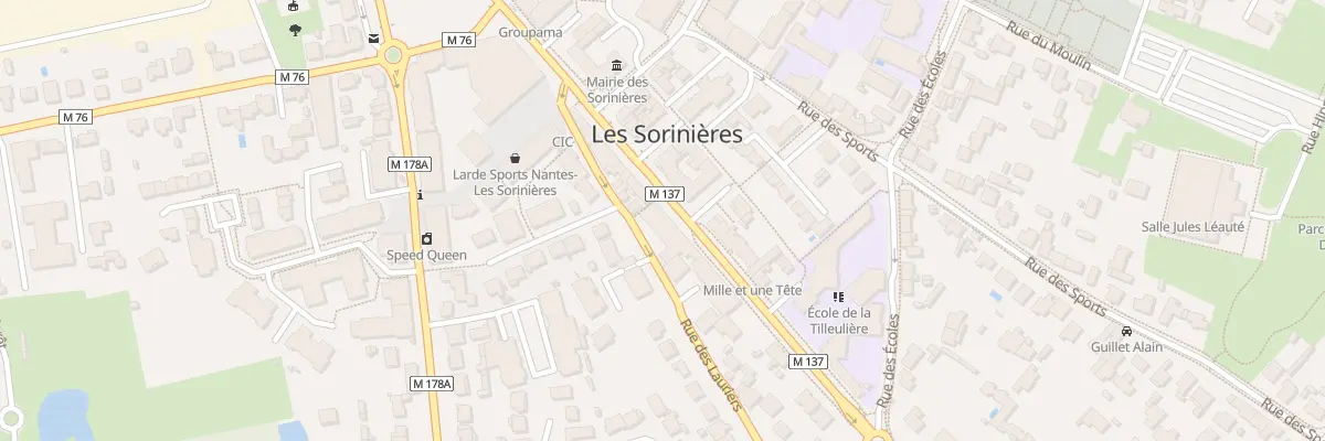 Plan du 36 Rue Georges Clémenceau aux Sorinières