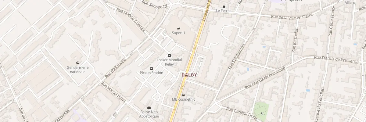 Plan du 68 Bd Ernest Dalby à Nantes