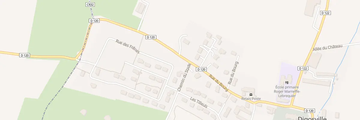 Plan du 8 Rue des Frênes à Digosville