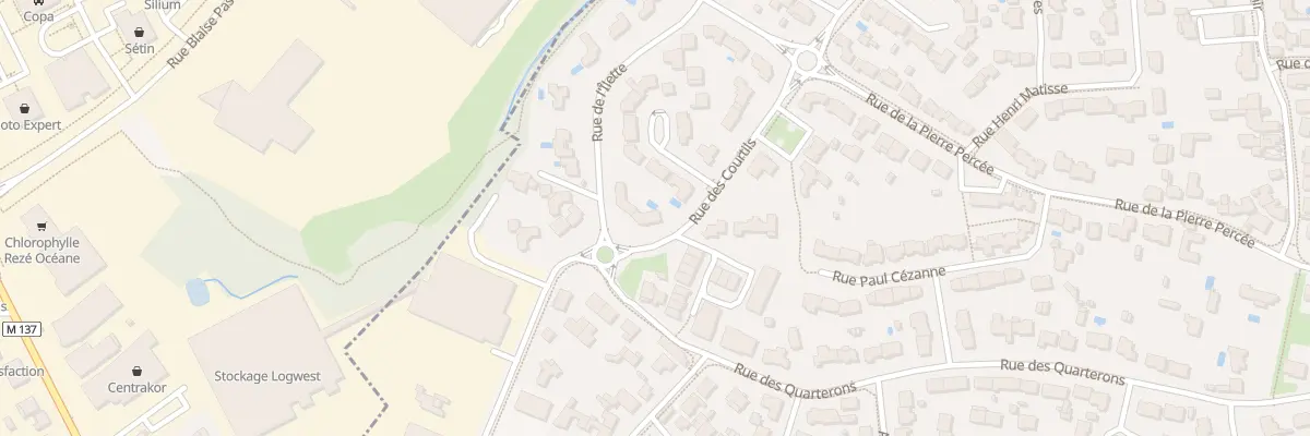 Plan du 1 Rue des Courtils aux Sorinières