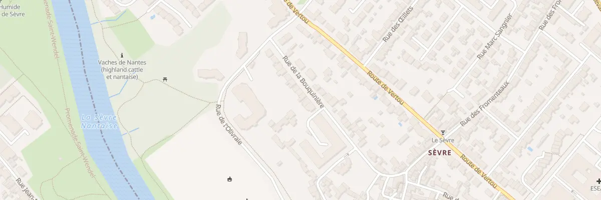 Plan du 20 Rue de la Bouquinière à Nantes