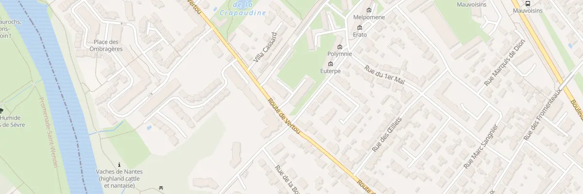 Plan du 76 Rue Mauvoisins à Nantes