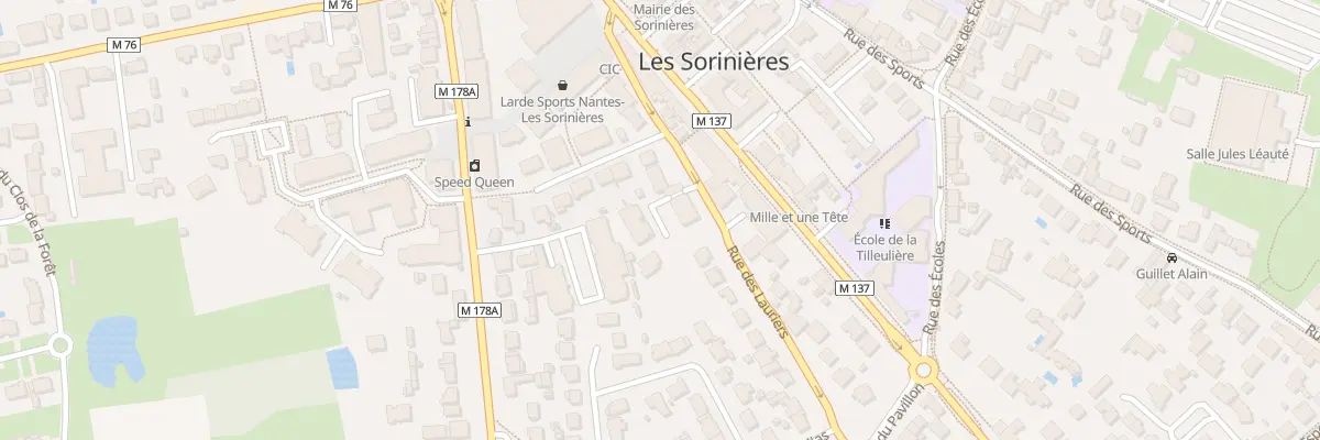 Plan du 16 Rue des Lauriers aux Sorinières
