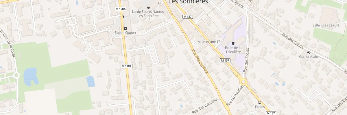 Plan du 20 Rue des Lauriers aux Sorinières