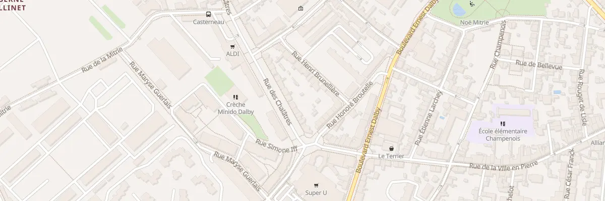 Plan du 14 Rue des Chalâtres à Nantes