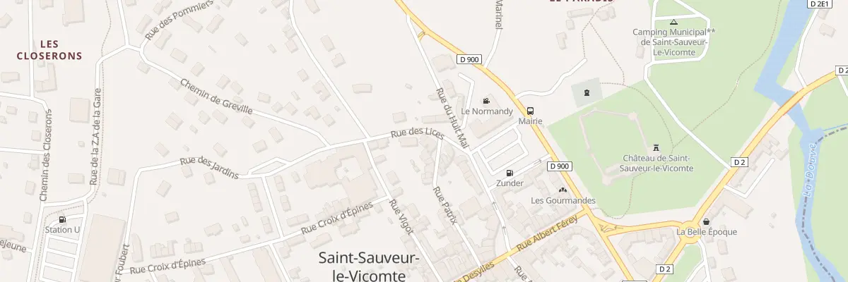 Plan du 7 Rue des Lices à Saint-Sauveur-le-Vicomte