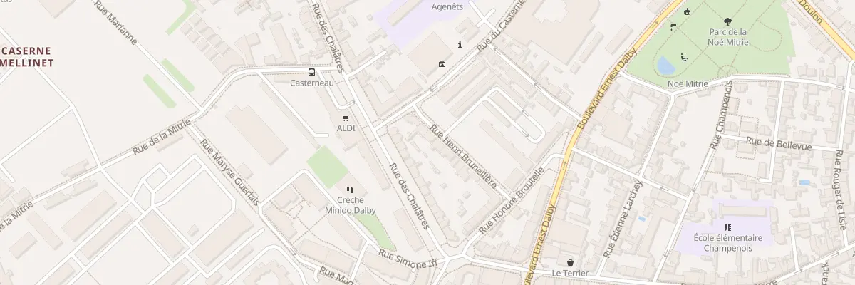 Plan du 21 Rue Henri Brunellière à Nantes