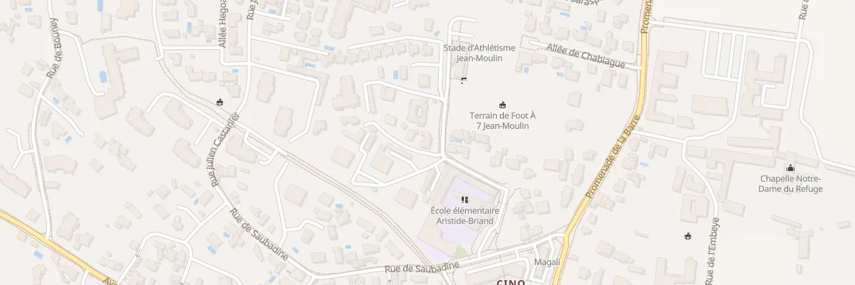 Plan du 15 Rue Jean Moulin à Anglet