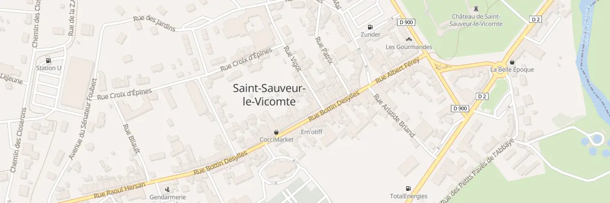 Plan du 24 Rue Bottin Desylles à Saint-Sauveur-le-Vicomte