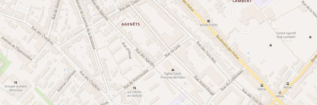 Plan du 8 Rue du Gois à Nantes