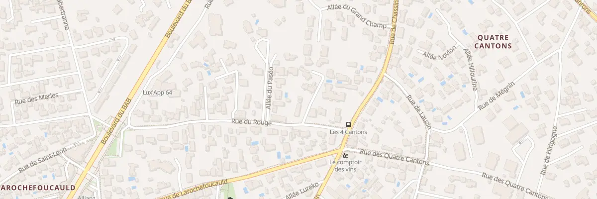 Plan du 8 Rue du Rouge à Anglet