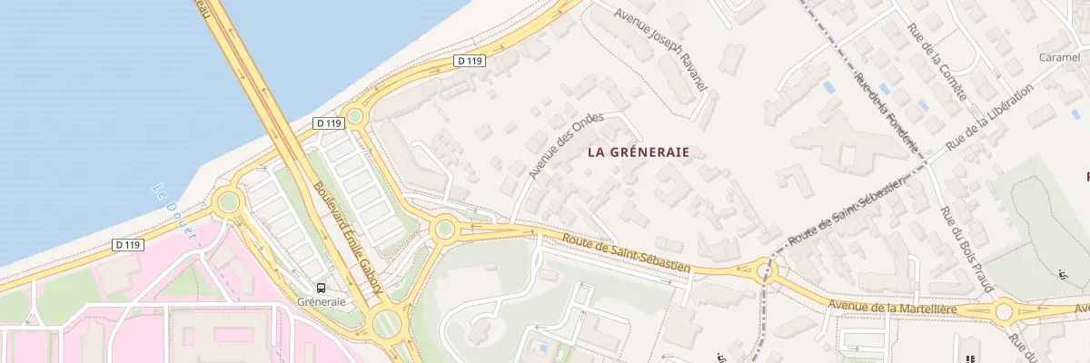 Plan du 6 Av des Ondes à Nantes