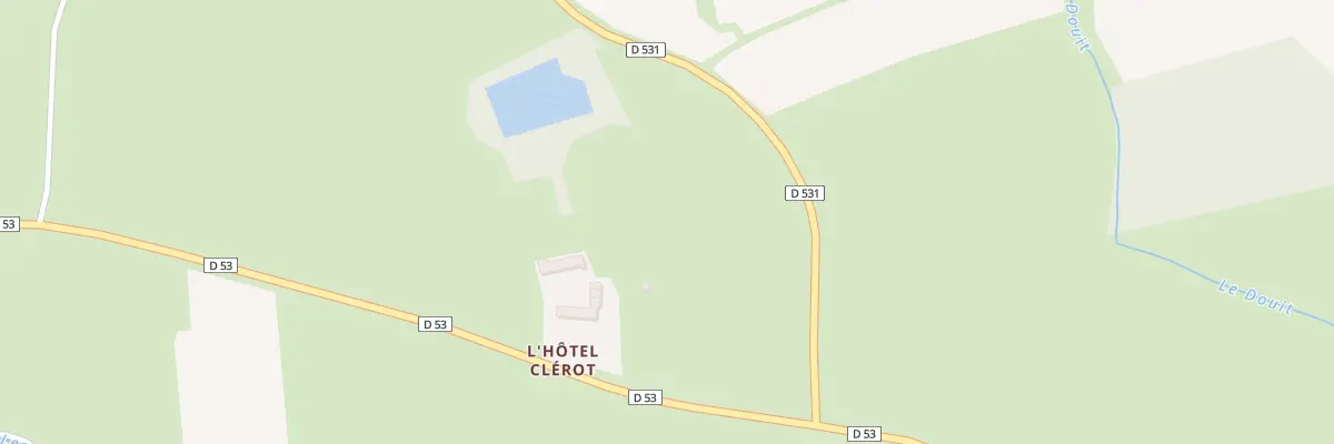 Plan du 1 L’Hôtel Clérot à Geffosses
