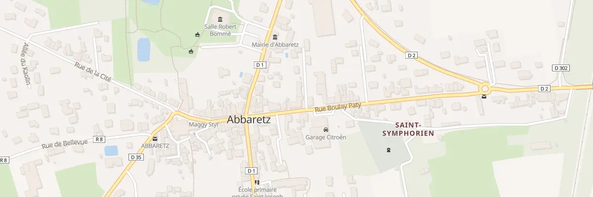 Plan du 9 Rue Boulay Paty à Abbaretz