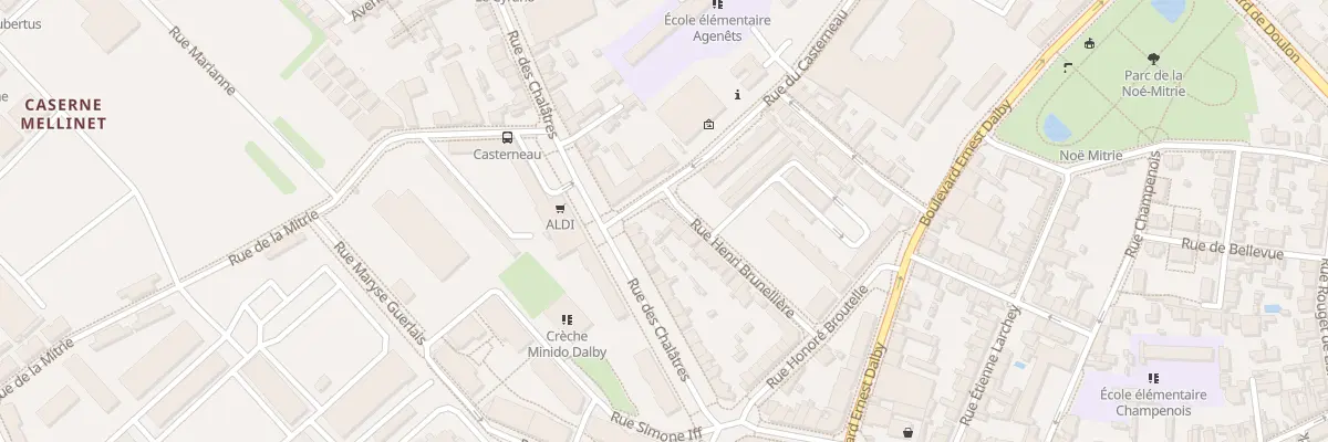 Plan du 25 Rue Henri Brunellière à Nantes